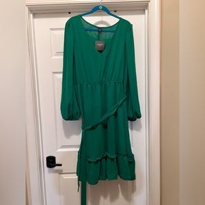 Green Long Sleeve Dress